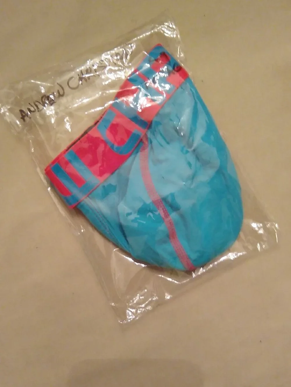 Andrew Christian Turquoise & Hot Pink Jockstrap